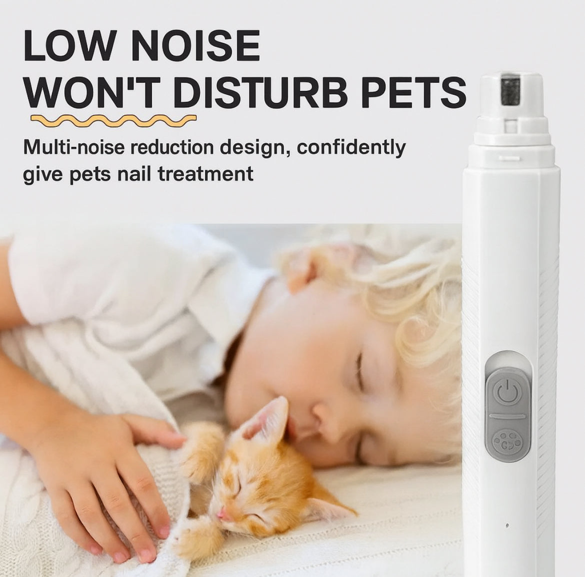 Rechargeable LED Pet Nail Grinder